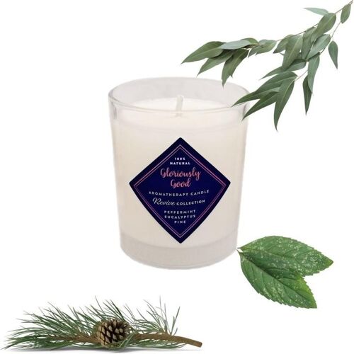 Peppermint, Eucalyptus & Pine Natural Aromatherapy Candle