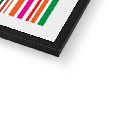 Barcode - Colours - 16"x12" - White Frame