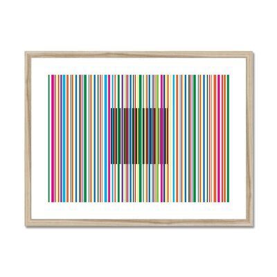 Barcode - Colours - 24"x18" - Natural Frame