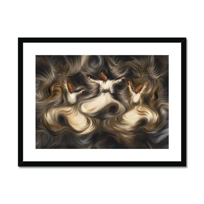 Sufi Trio - 24"x18" - Black Frame