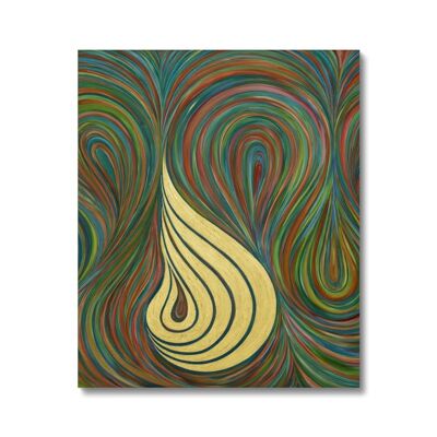 Allah Swirl 2 - 20"x24" - White Wrap