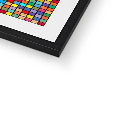 Digital Diversity Pixels - 12"x12" - White Frame