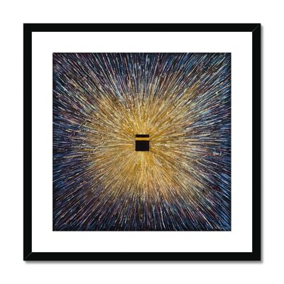 Supernova Framed & Mounted Print - 20"x20" - Black Frame
