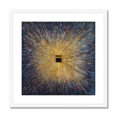 Supernova Framed & Mounted Print - 20"x20" - White Frame