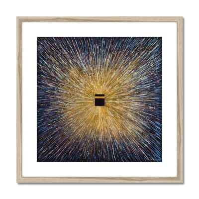 Supernova Framed & Mounted Print - 20"x20" - Natural Frame