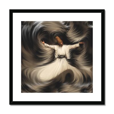 Sufi 2 - 20"x20" - Black Frame