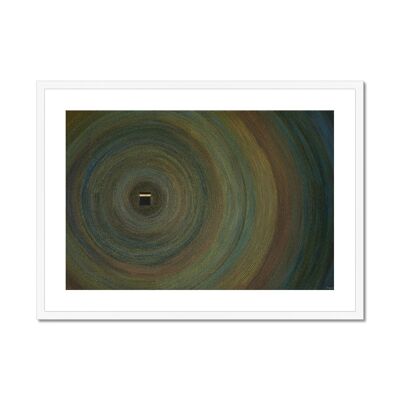 Circumambulation 2 - 28"x20" - White Frame