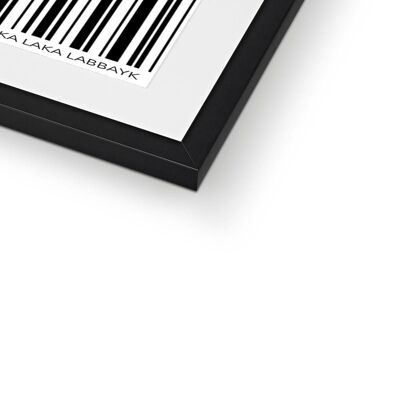 Barcode - 12"x12" - White Frame