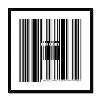 Barcode - 20"x20" - Black Frame
