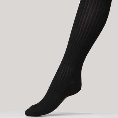 Matilde Rib Knee Sock - Black