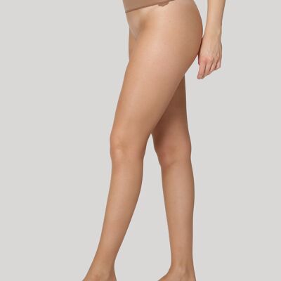 Dear Denier Sustainable Erika Seamless 15 Denier Tight, Suntan