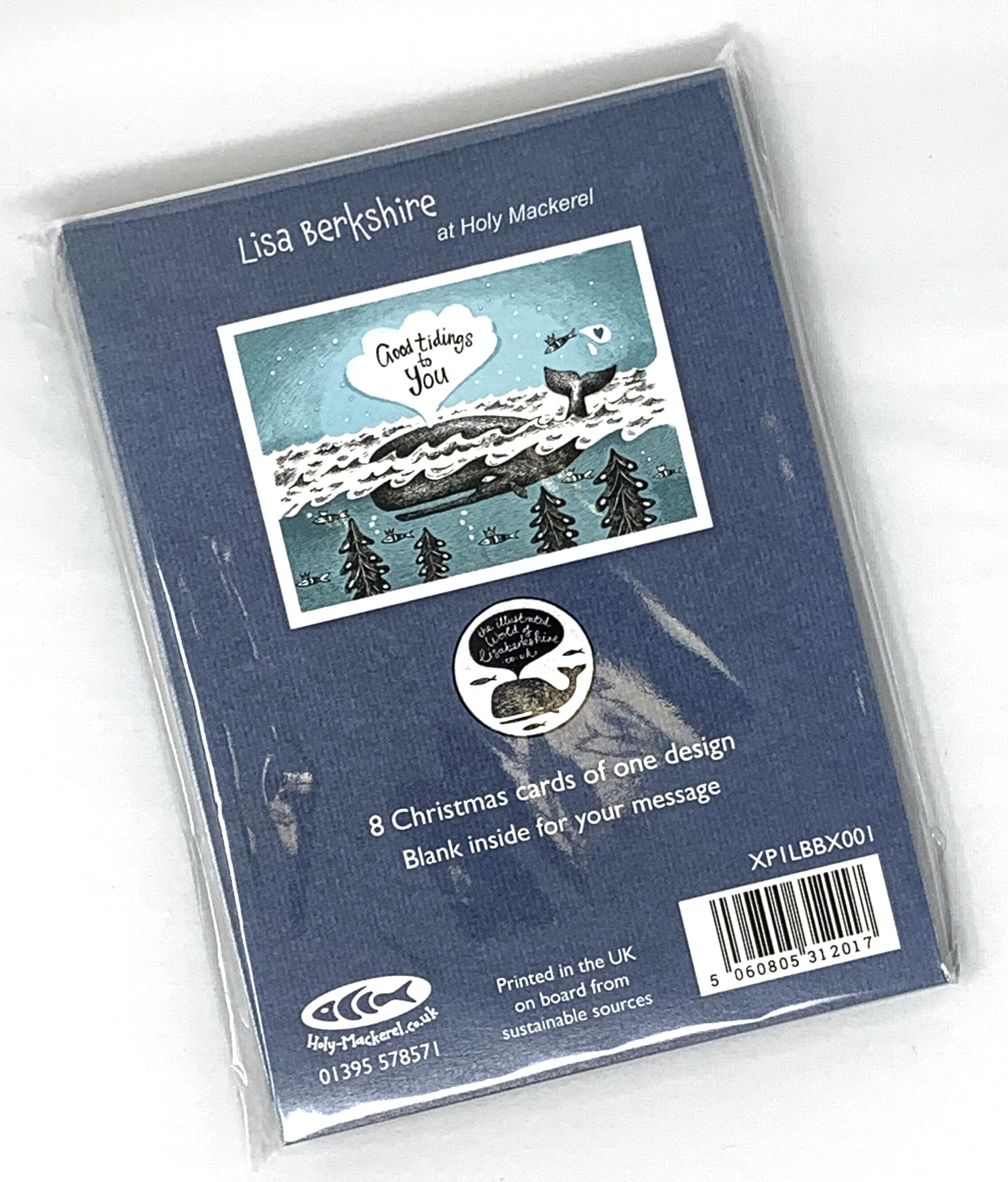 Pacchetto di Natale - 8 x Buone notizie Lisa Berkshire cartoline