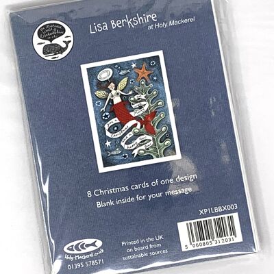 Lisa Berkshire Christmas pack - 8 x Mer-Angel cards