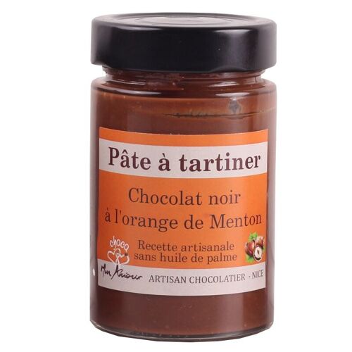 Pâte à tartiner noire à l'orange de Menton - 200g