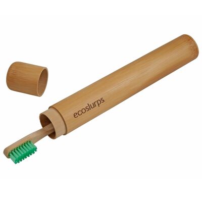 Custodia da viaggio per spazzolino da denti in bambù - 1