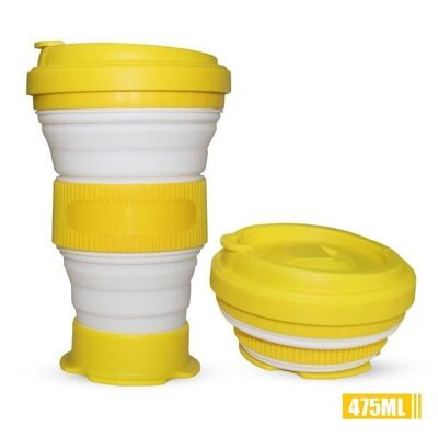 Collapsible Coffee Cup - Yellow