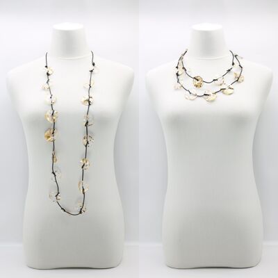 Collar Aqua Lotus Root - Pequeño - Dorado a mano - Oro