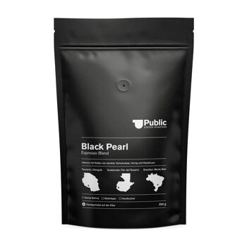 Mélange d'espresso perlé noir