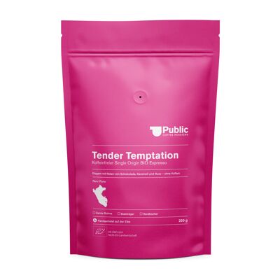 Tender Temptation Espresso - Espresso BIO de origen único descafeinado