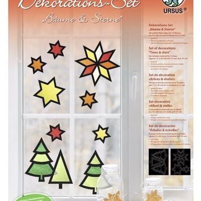 Set di decorazioni "Alberi e stelle"