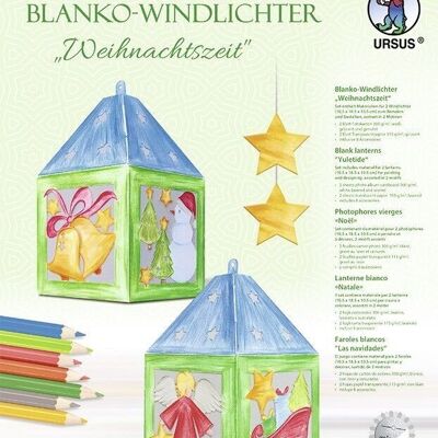 Blanko-Windlichter "Weihnachtszeit"