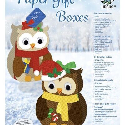 Paper Gift Boxes "Owls"