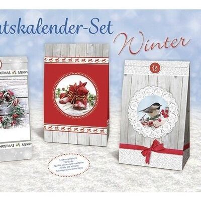 "Winter" advent calendar set