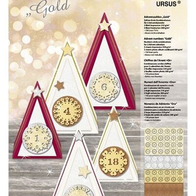 Advent numbers, gold