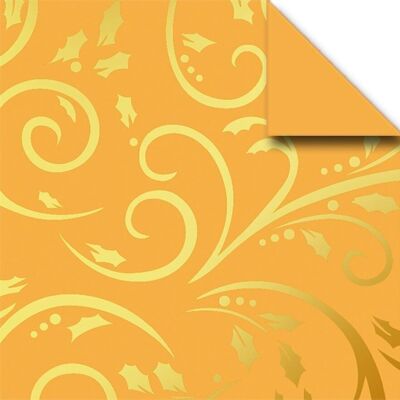 Faltstreifen Designpapier "Goldranken", gold/gold