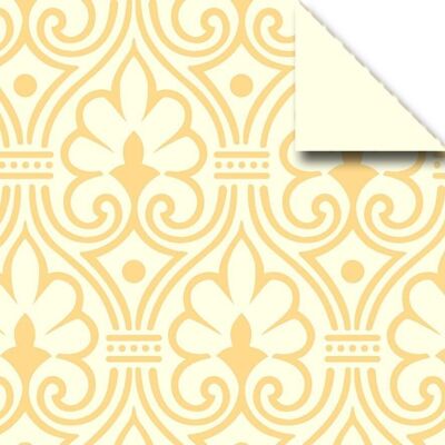 Papel de diseño de tiras plegables "Indian Style Chadna", blanco / crema