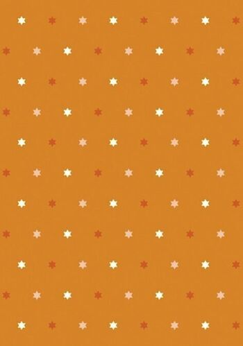 Carton design Messina étoile "Etoile du soir", orange 4