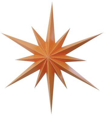 Carton design Messina étoile "Etoile du soir", orange 6