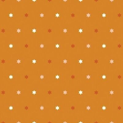 Carton design Messina étoile "Etoile du soir", orange