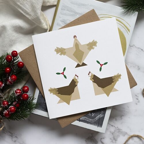 Three French Hens Card