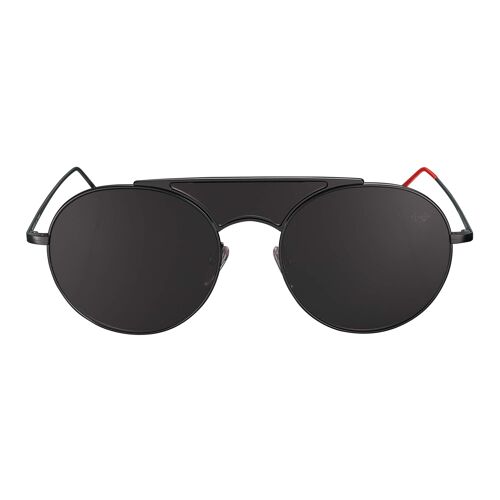 Kalai - Gun Metal Frame - Black Lenses