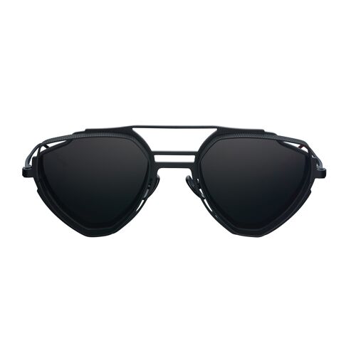 Enzo - Black Matte Frame - Black Mirror Lenses