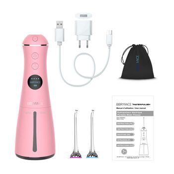 WATERPULSE+ Hydropulseur électrique sans fil rechargeable Pink Edition 2
