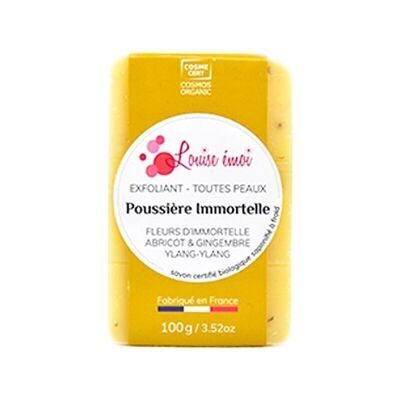 Savon à froid- Exfoliant Toutes Peaux - Poussière Immortelle certifié Bio