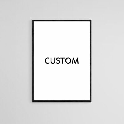 Custom City Map - B2 -  Framed Poster