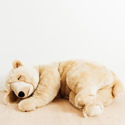 Mon ours dormeur lucien miel – tres grand – 150 cm