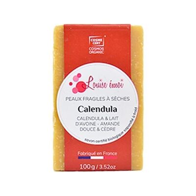 Cold process soap - Fragile to dry skin - Certified organic calendula