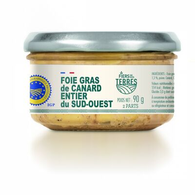 Foie Gras de Canard Entier du Sud-Ouest, verrine 90 g