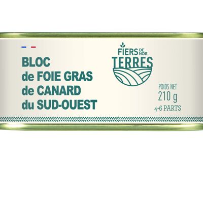 Block of Duck Foie Gras from the South-West 210 gr