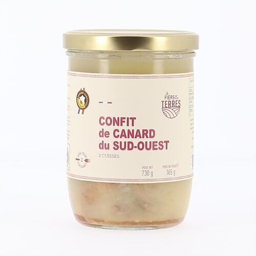 Confit de Canard du Sud-Ouest 2 cuisses 730g