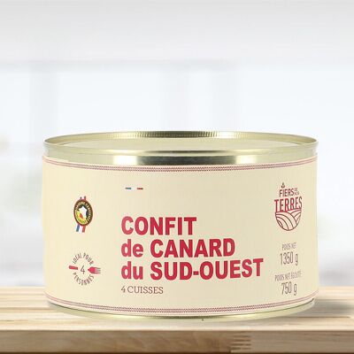 Confit di Anatra del Sud-Ovest 4 cosce 1350g
