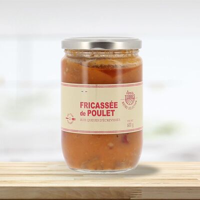 Fricassée de Poulet aux queues d'écrevisses 600g