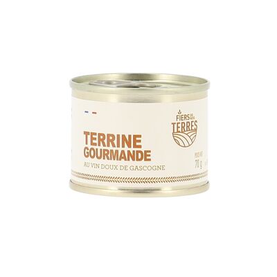 Gourmet Terrine mit süßem Gascogne Wein 15% Foie Gras 70g