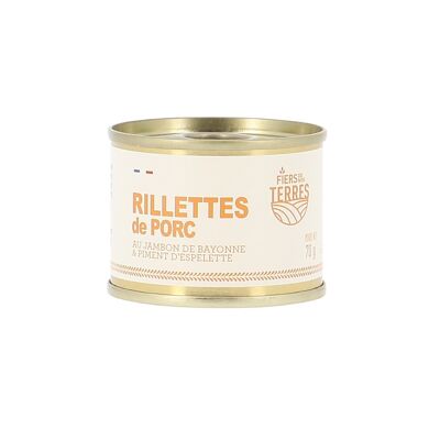 Schweine-Rillettes mit Bayonne-Schinken und Espelette-Pfeffer 70g