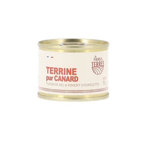 Terrine Pur Canard Fleur de sel et Piment d'Espelette 70g