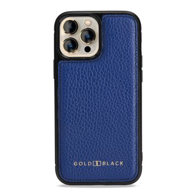 Custodia in pelle per iPhone 13 Pro Max MagSafe nappa blu